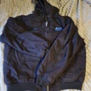Berne Jacket Men's XL Black Embroidered ABC Supply & Brent Quilt Lined